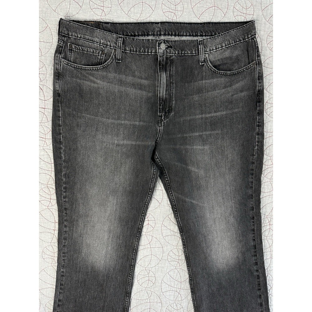 Levi's 514 Jeans Black Slim Straight Charcoal Wash / Men's 42x32